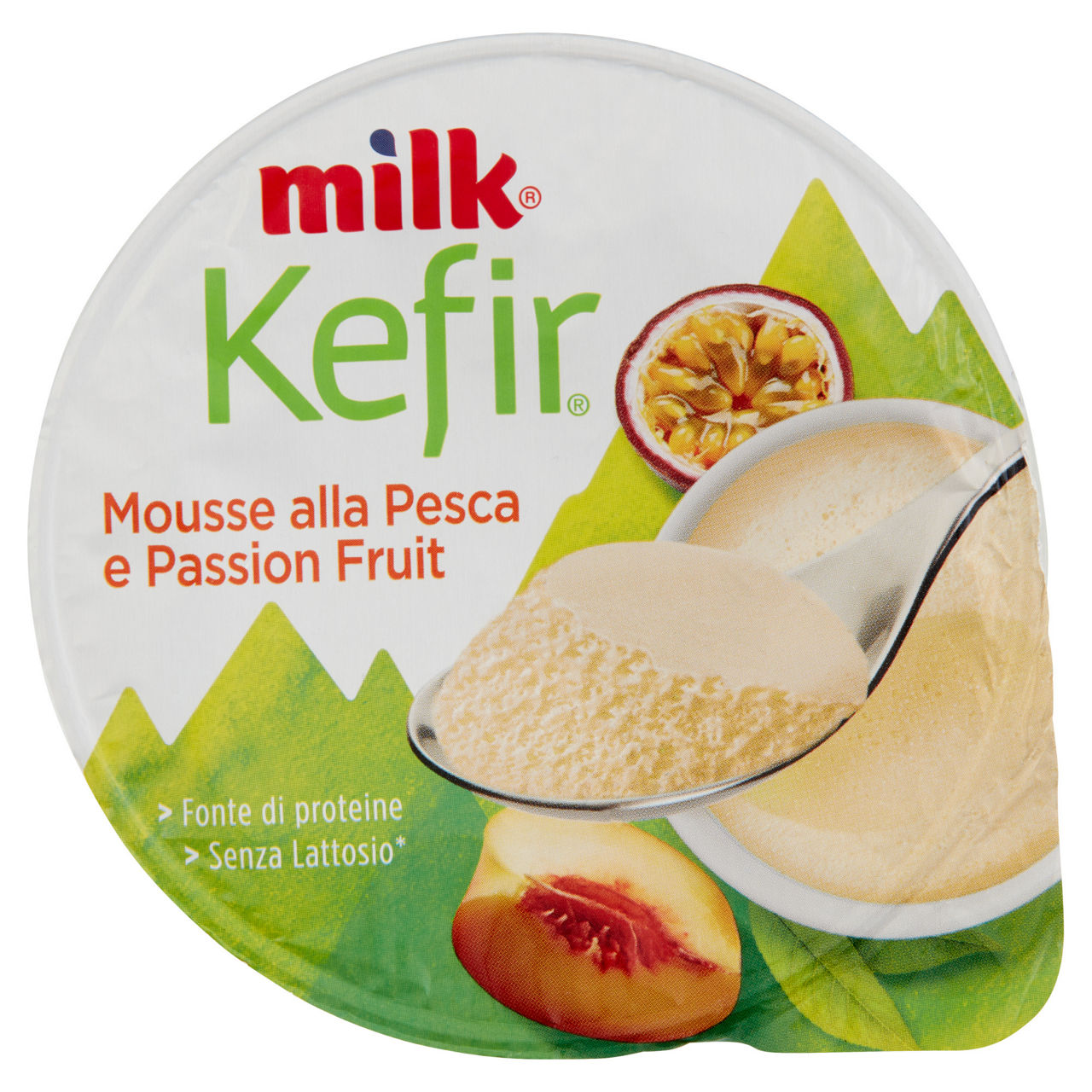Kefir mousse alla pesca e passion fruit 125 gr - Immagine 01