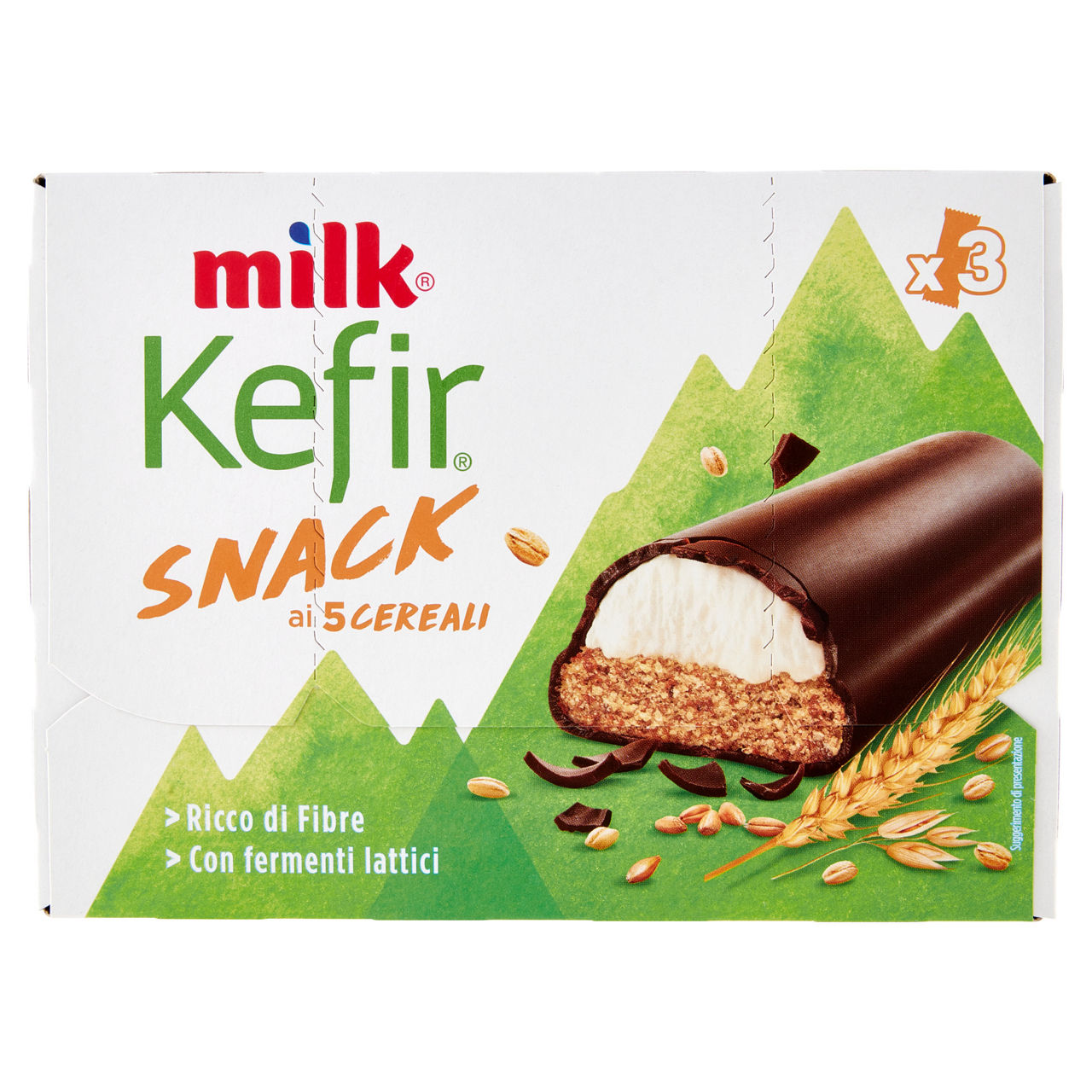 Snack dolce kefir e cinque cereali 3 pz da 28 gr - Immagine 01