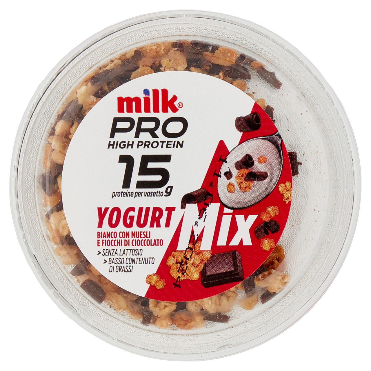 Yogurt proteico bianco con müsli e fiocchi di cioccolato 180 gr - Immagine 11