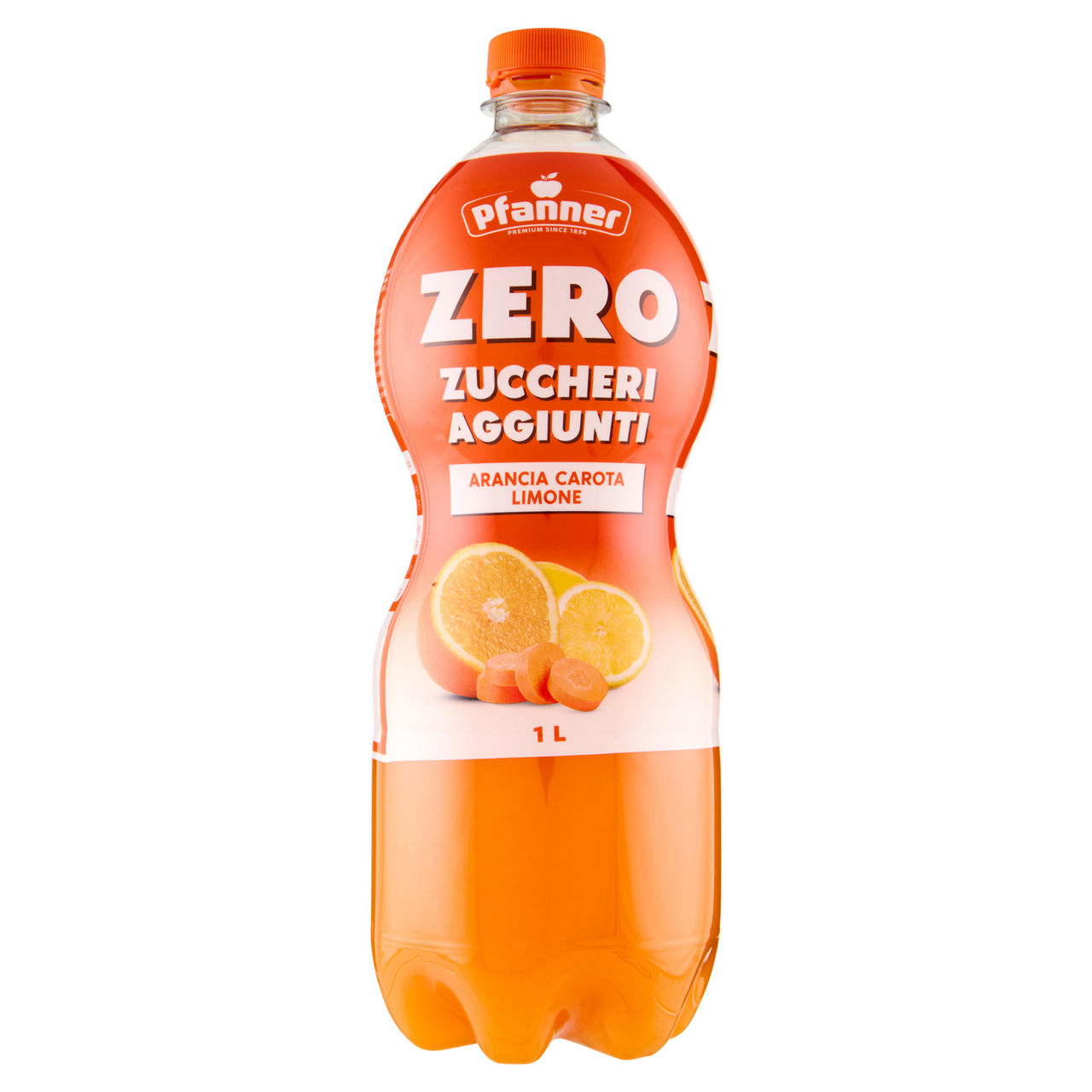 Succo di frutta zero zuccheri aggiunti arancia carota e limone 1 lt - Immagine 01