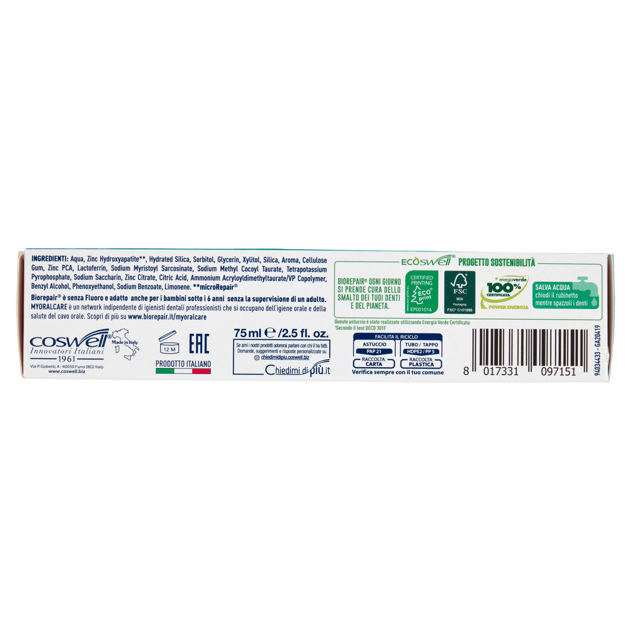Dentifricio biorepair advanced scudo attivo ml 75 - Immagine 41