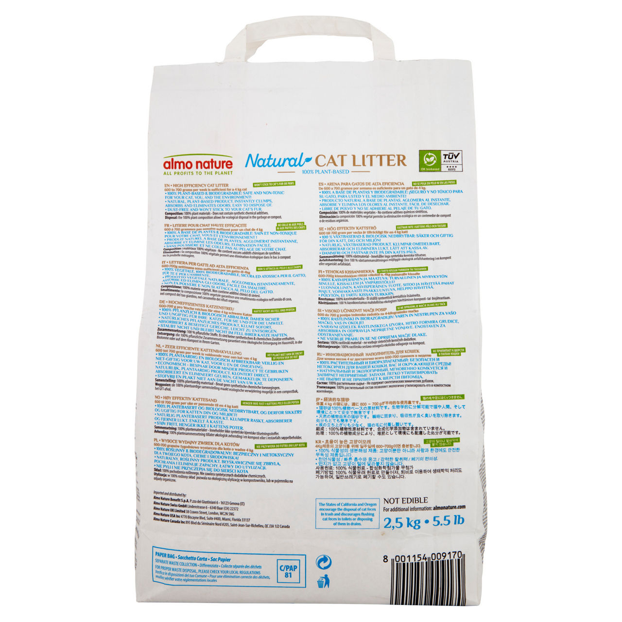 Lettiera per gatti compostabile 2,5 kg - Immagine 31