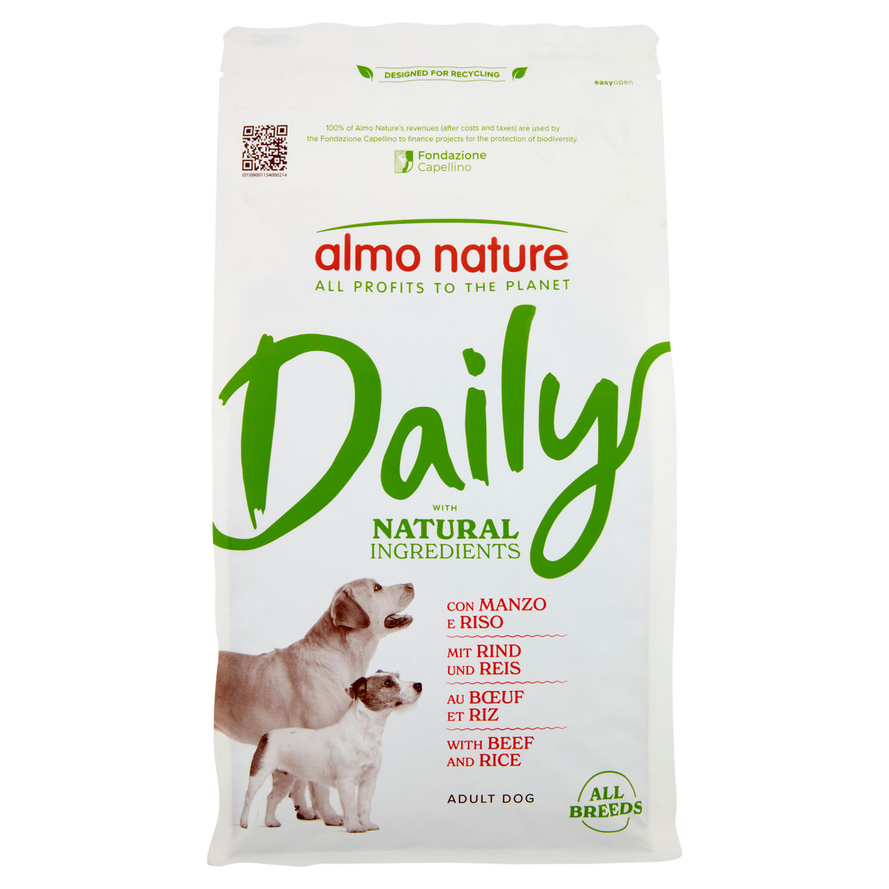 Croccantini per cani Adult Dog con manzo e riso 1,2 kg - Immagine 01