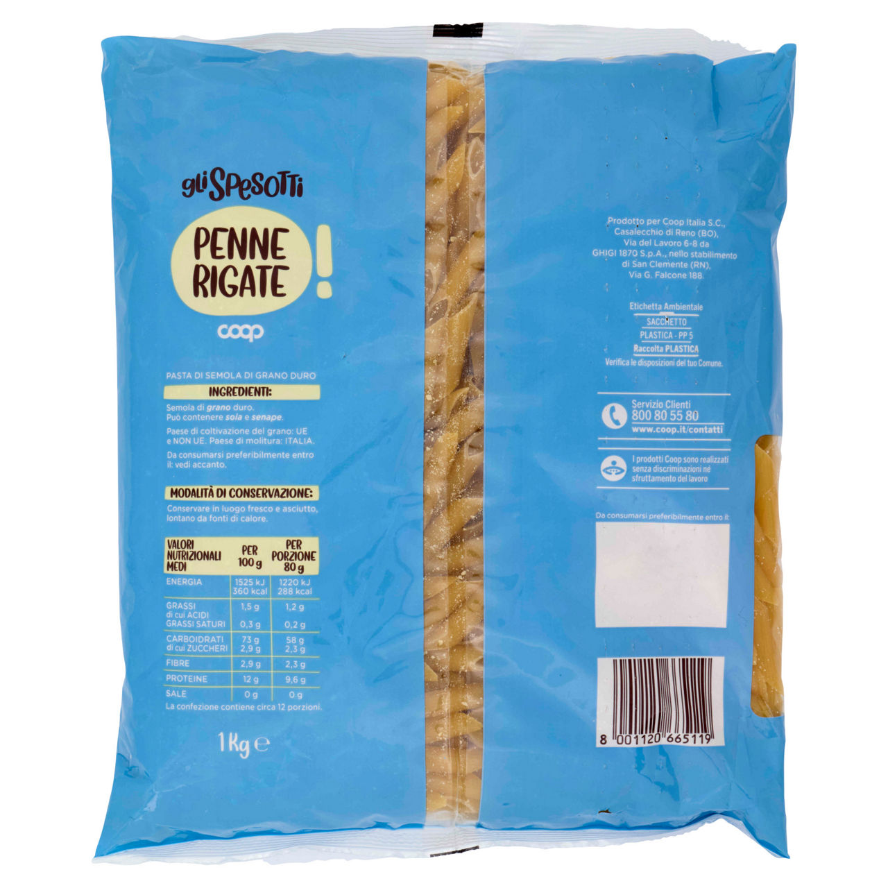 Pasta di semola penne rigate 1 kg - Immagine 51