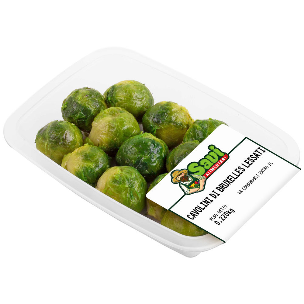 Cavolini di Bruxelles lessati 220 gr