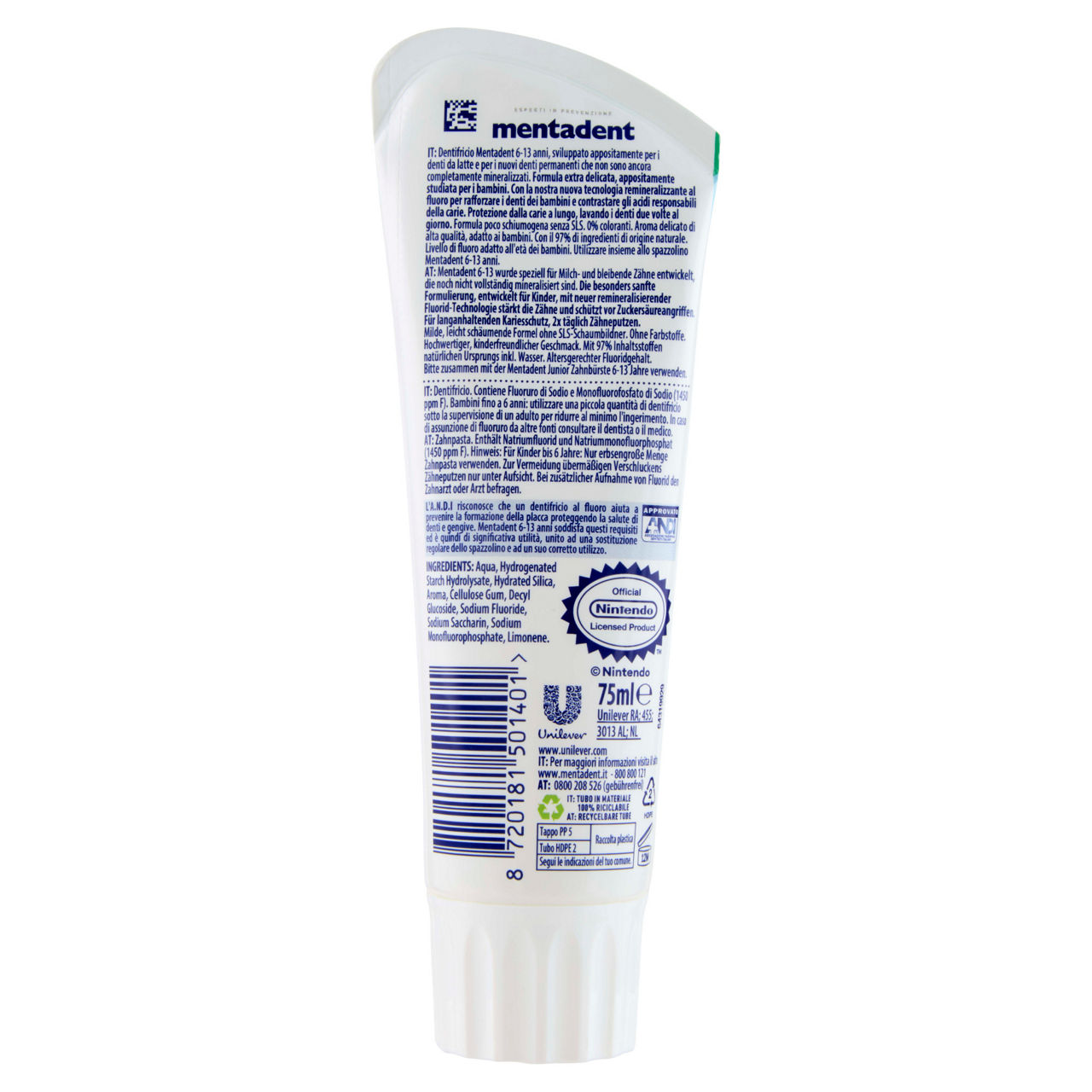 Dentifricio Junior 6-13 anni Super Mario menta delicata 75 ml - Immagine 21