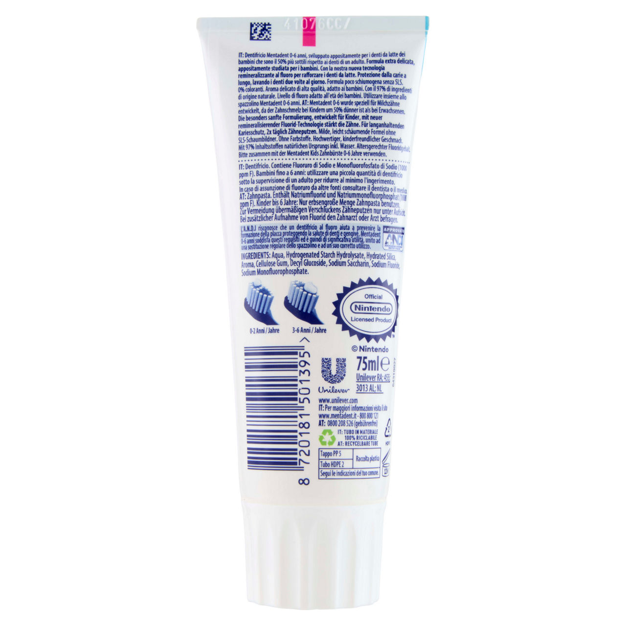 Dentifricio Kids 0-6 anni Super Mario gusto frutta 75 ml - Immagine 41