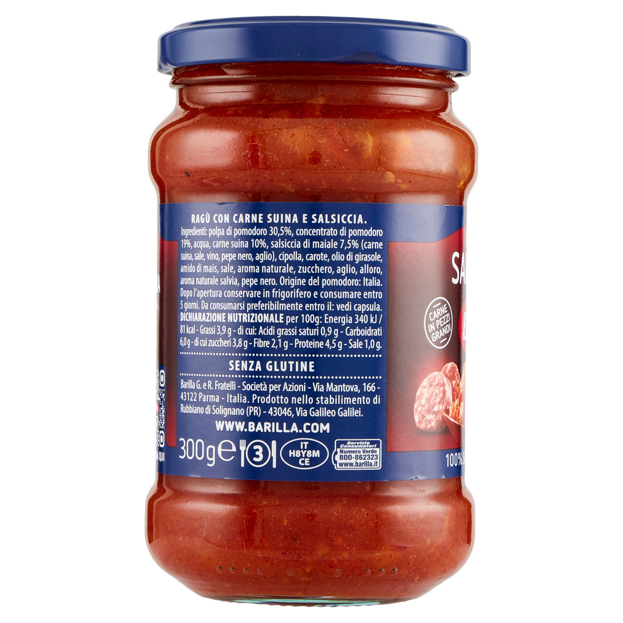 Sugo salsiccia barilla vaso g 300 - Immagine 41