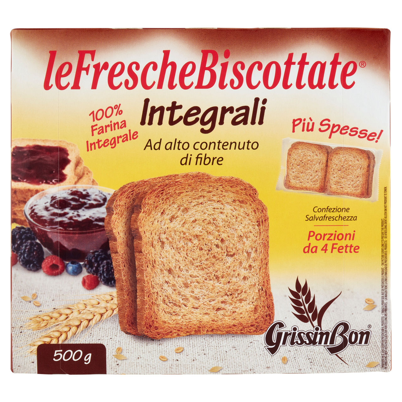 Fette biscottate integrali 500 gr - Immagine 01
