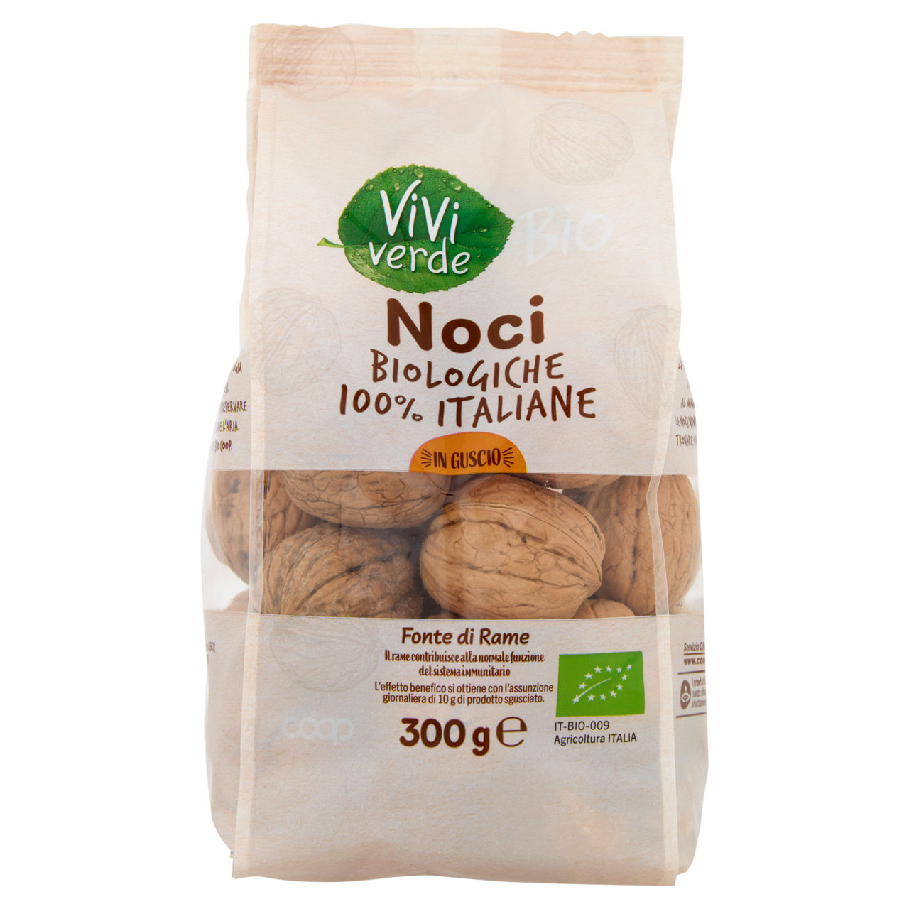 Noci in guscio bio 300 gr