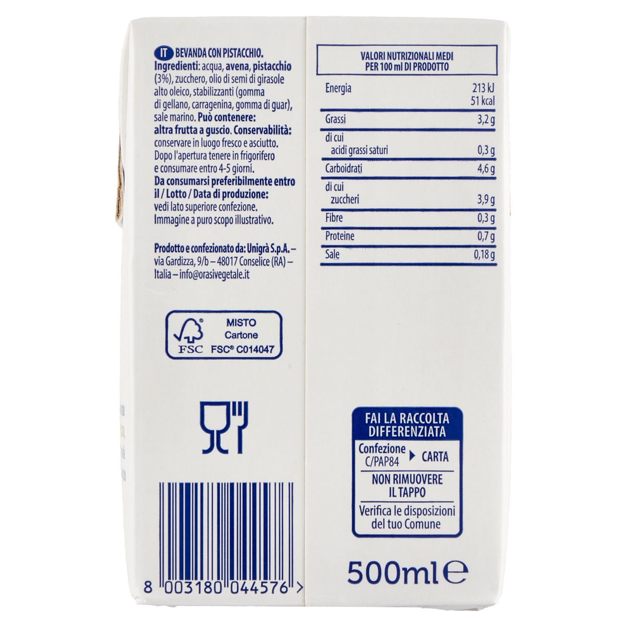 Bevanda al pistacchio 500 ml - Immagine 11