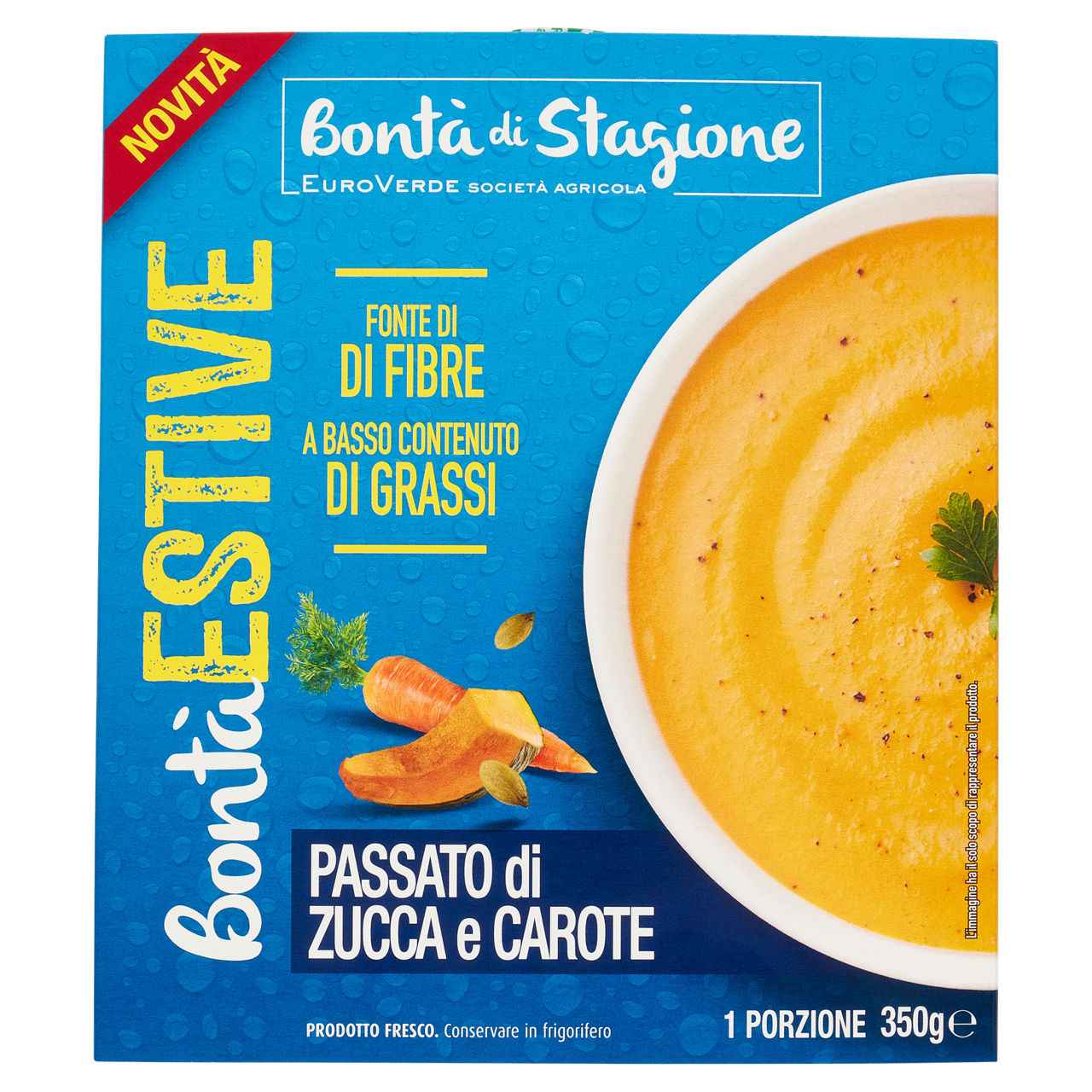 Passato di zucca e carote 350 gr