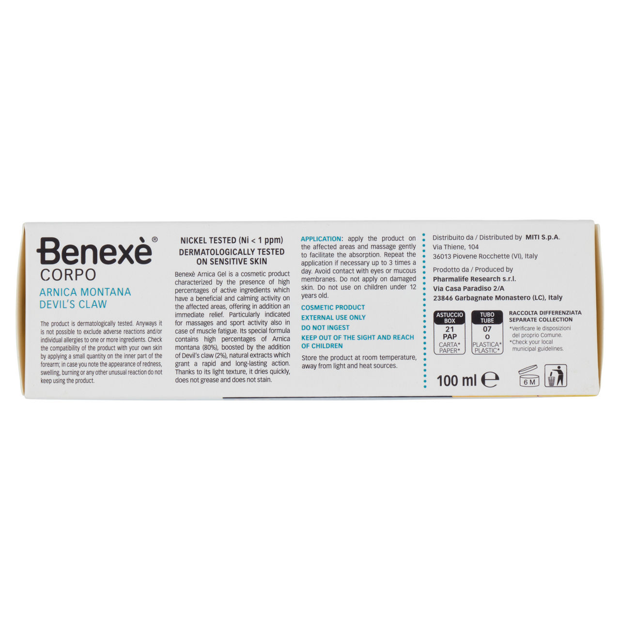 Arnica gel 80 artiglio 2 benexe' ml100 - Immagine 31