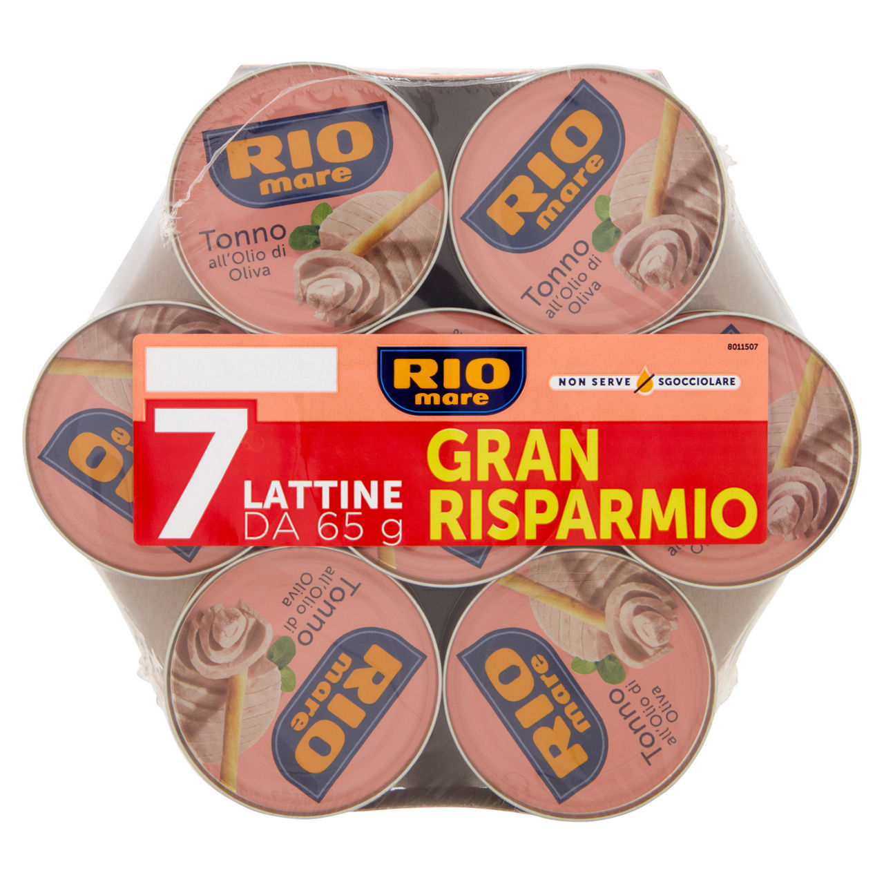 Tonno all'olio di oliva 7 pz x 65 gr