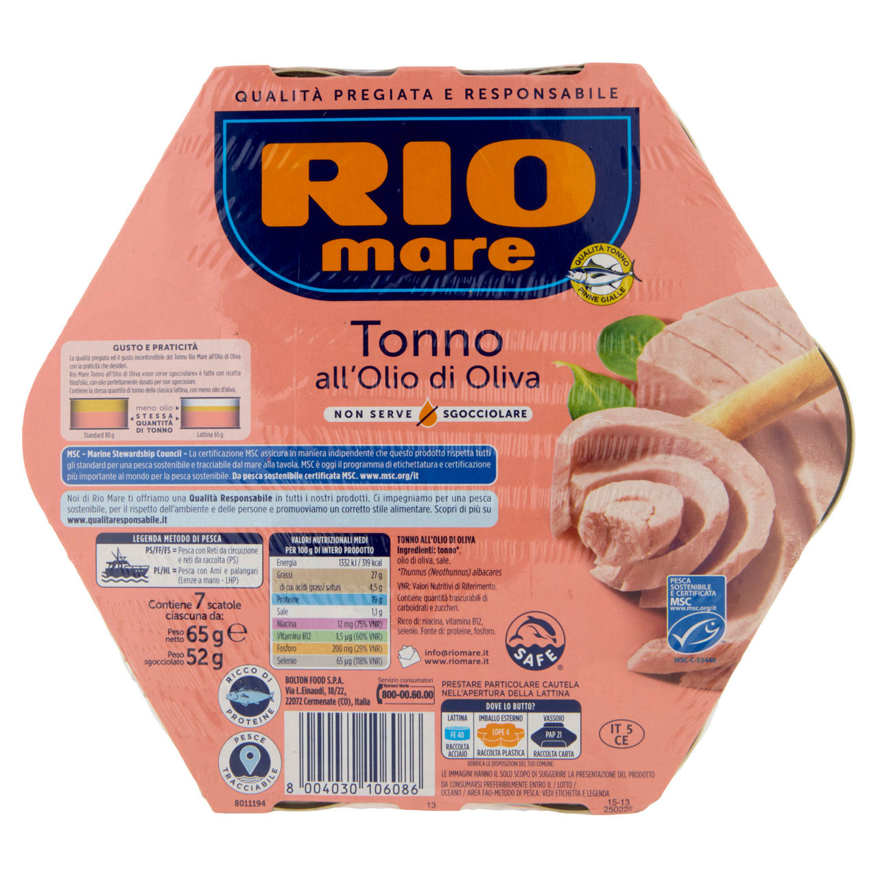 Tonno all'olio di oliva 7 pz x 65 gr - Immagine 51