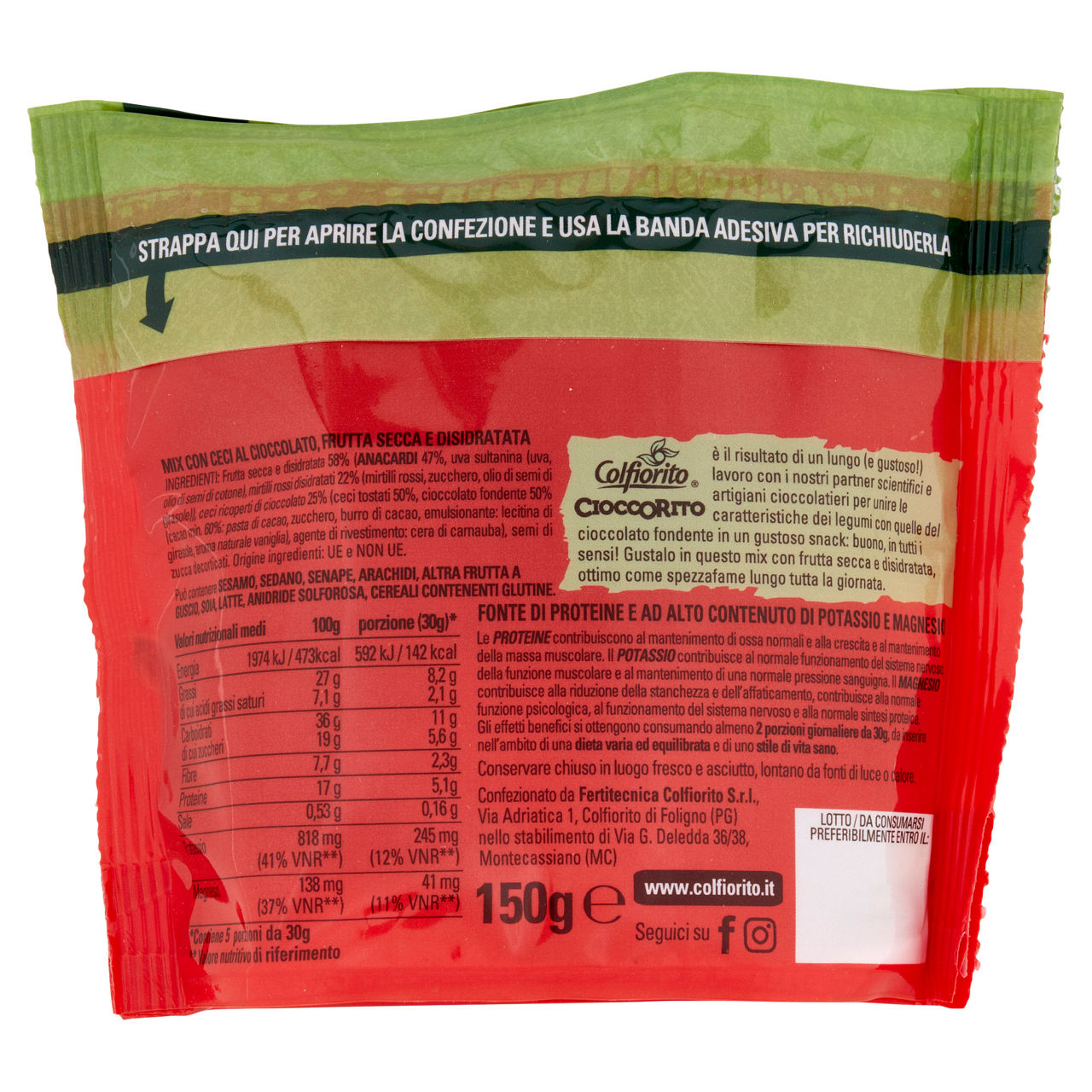 Cioccorito Mix ceci tostati ricoperti di cioccolato fondente 150 gr - Immagine 51