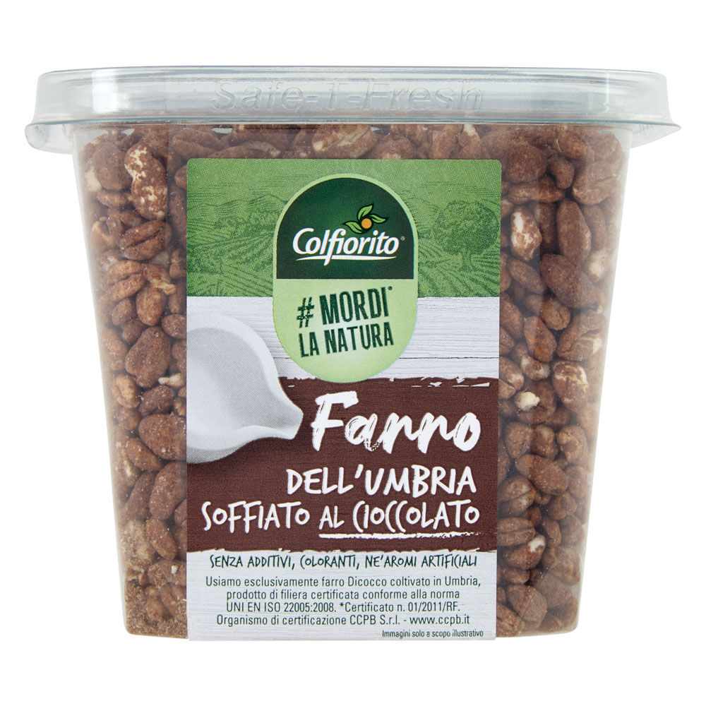 Farro soffiato al cioccolato 150 gr