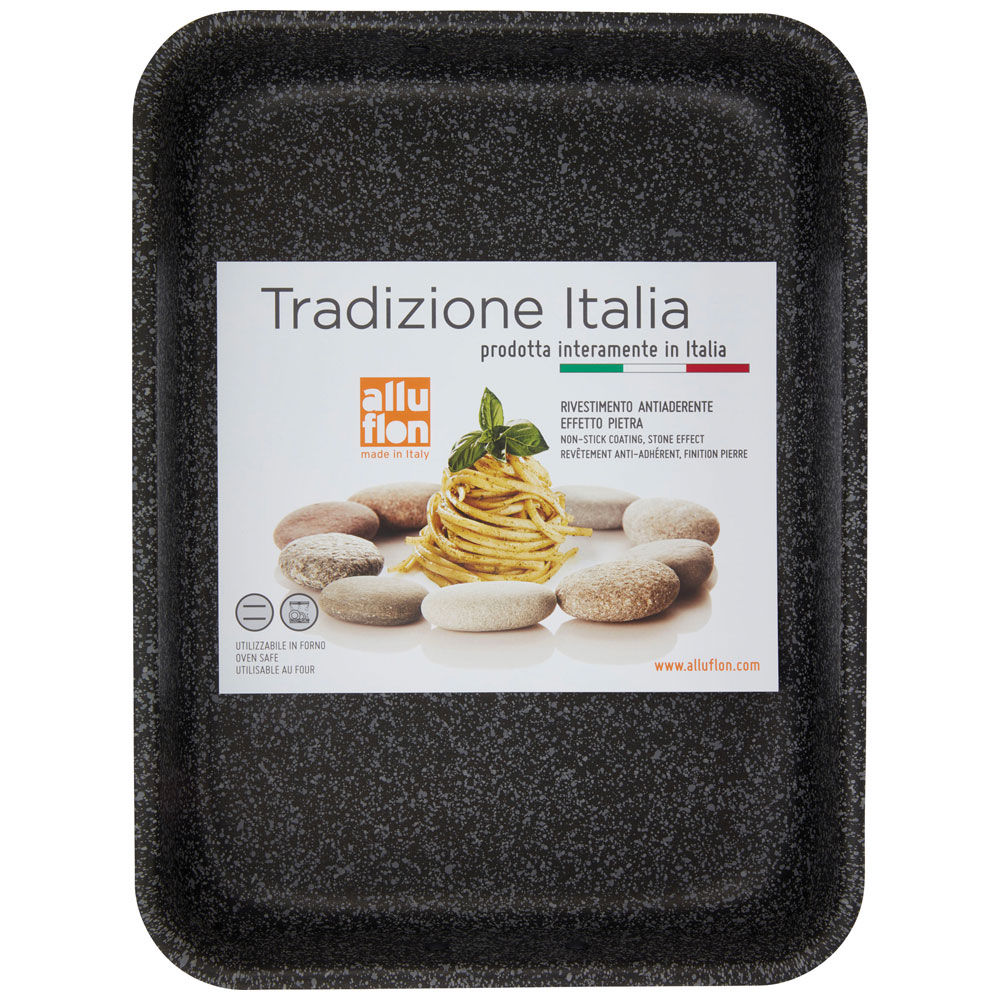 Lasagnera con rivestimento antiaderente effetto pietra 31 x 23 cm