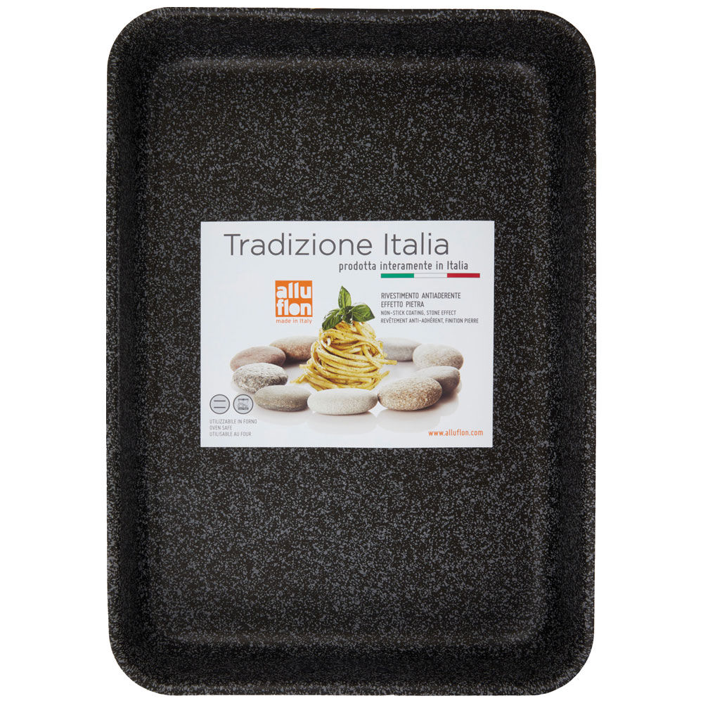 Lasagnera con rivestimento antiaderente effetto pietra 40 x 28 cm