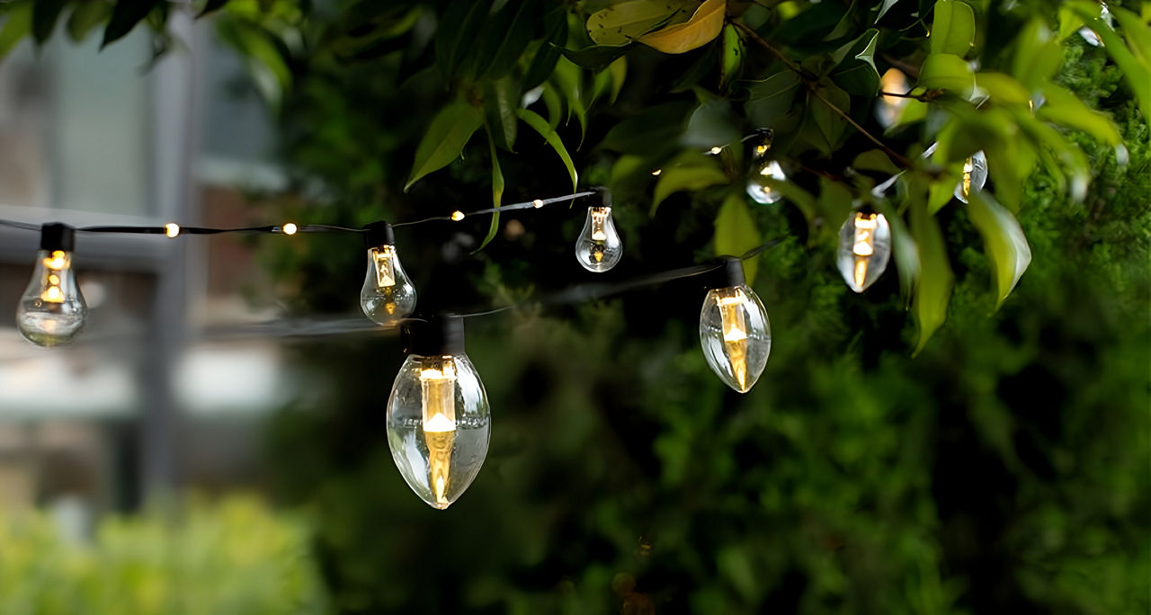 Ghirlanda luminosa con 10 lampadine solari - Immagine 01
