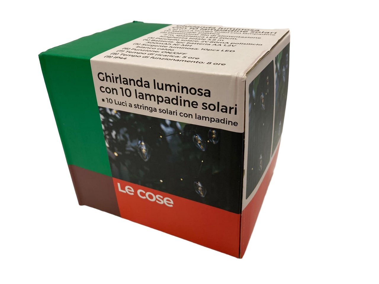 Ghirlanda luminosa con 10 lampadine solari - Immagine 11