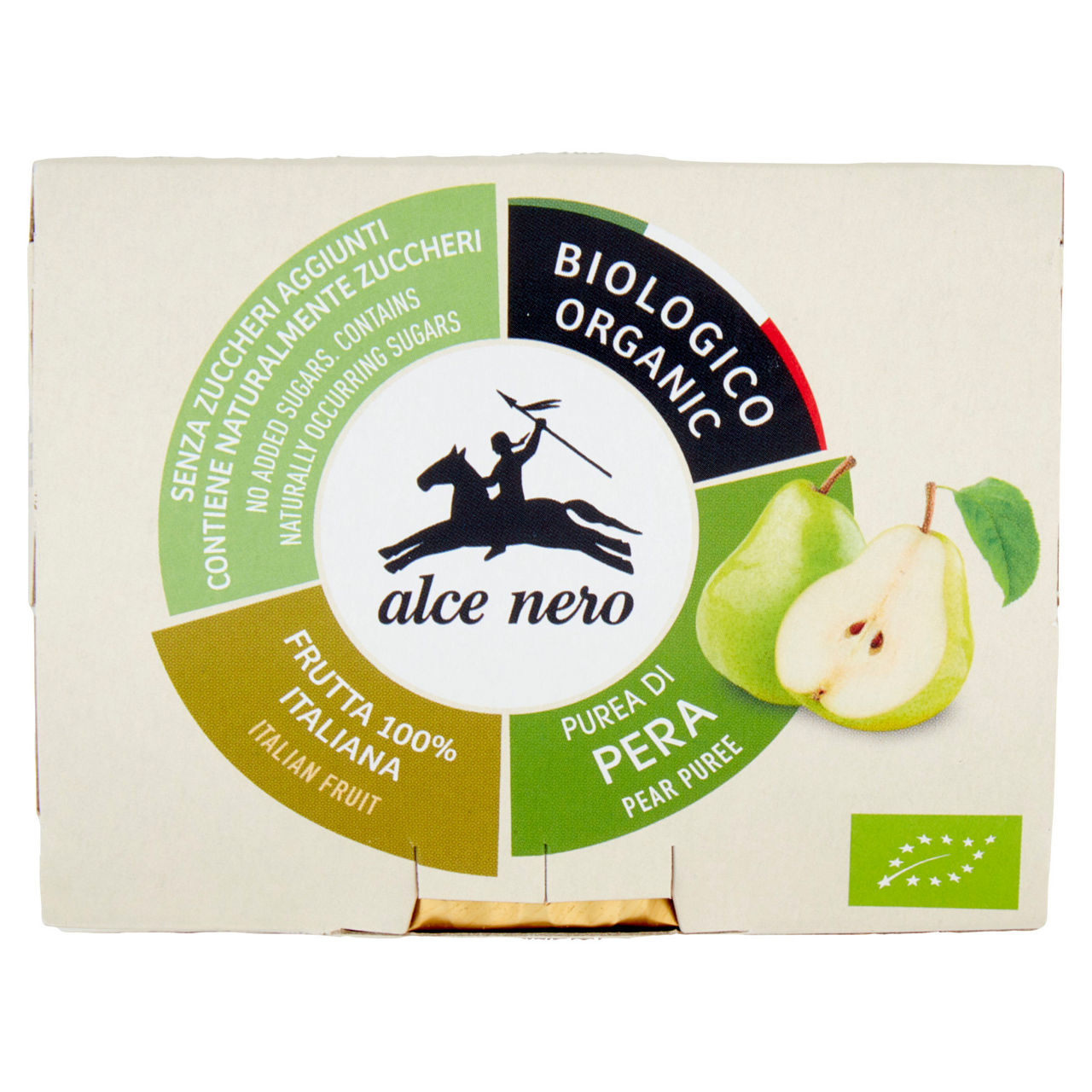 Purea di pera biologica 100% frutta  alce nero g 100x2 - Immagine 51