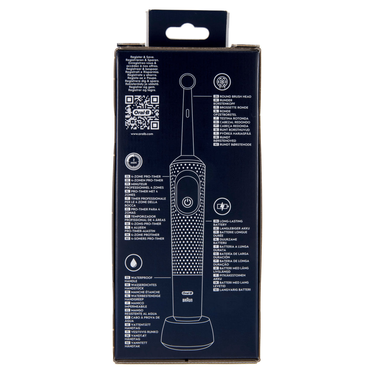 Spazzolino elettrico oral-b vitality pro black sensitive pz.1 - Immagine 11