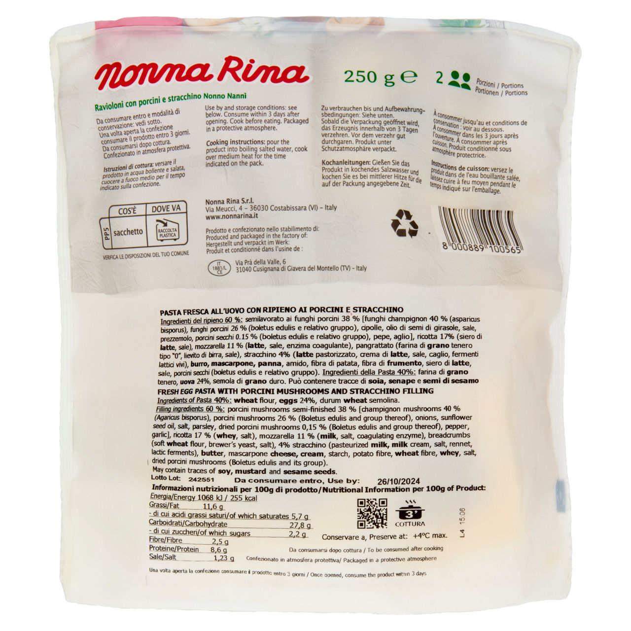 Ravioli con porcini e stracchino 250 gr - Immagine 51