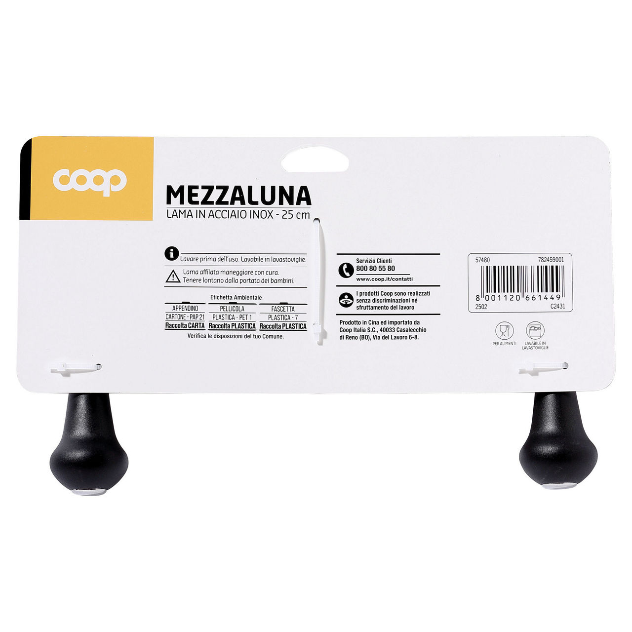 Mezzaluna in acciaio 25 cm - Immagine 11