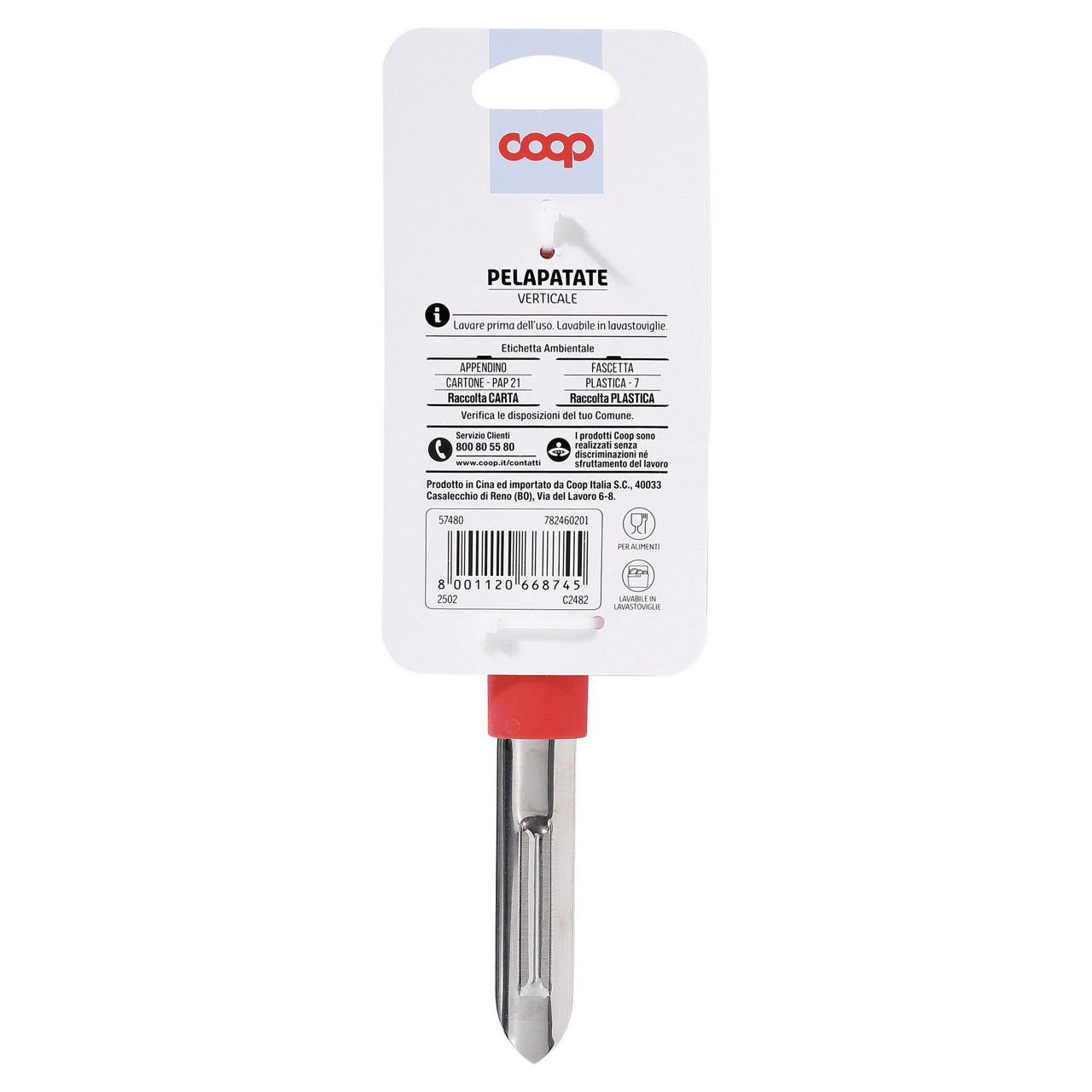 Pelapatate verticale rosso - Immagine 11