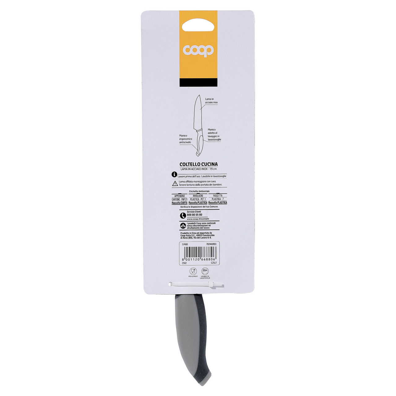 Coltello da cucina in acciaio 20 cm - Immagine 11