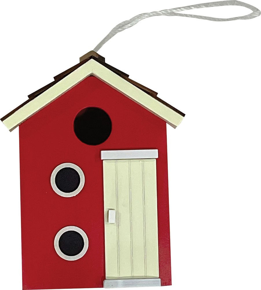 Casetta per uccelli in legno 15x12,5x19,5 cm - Immagine 11