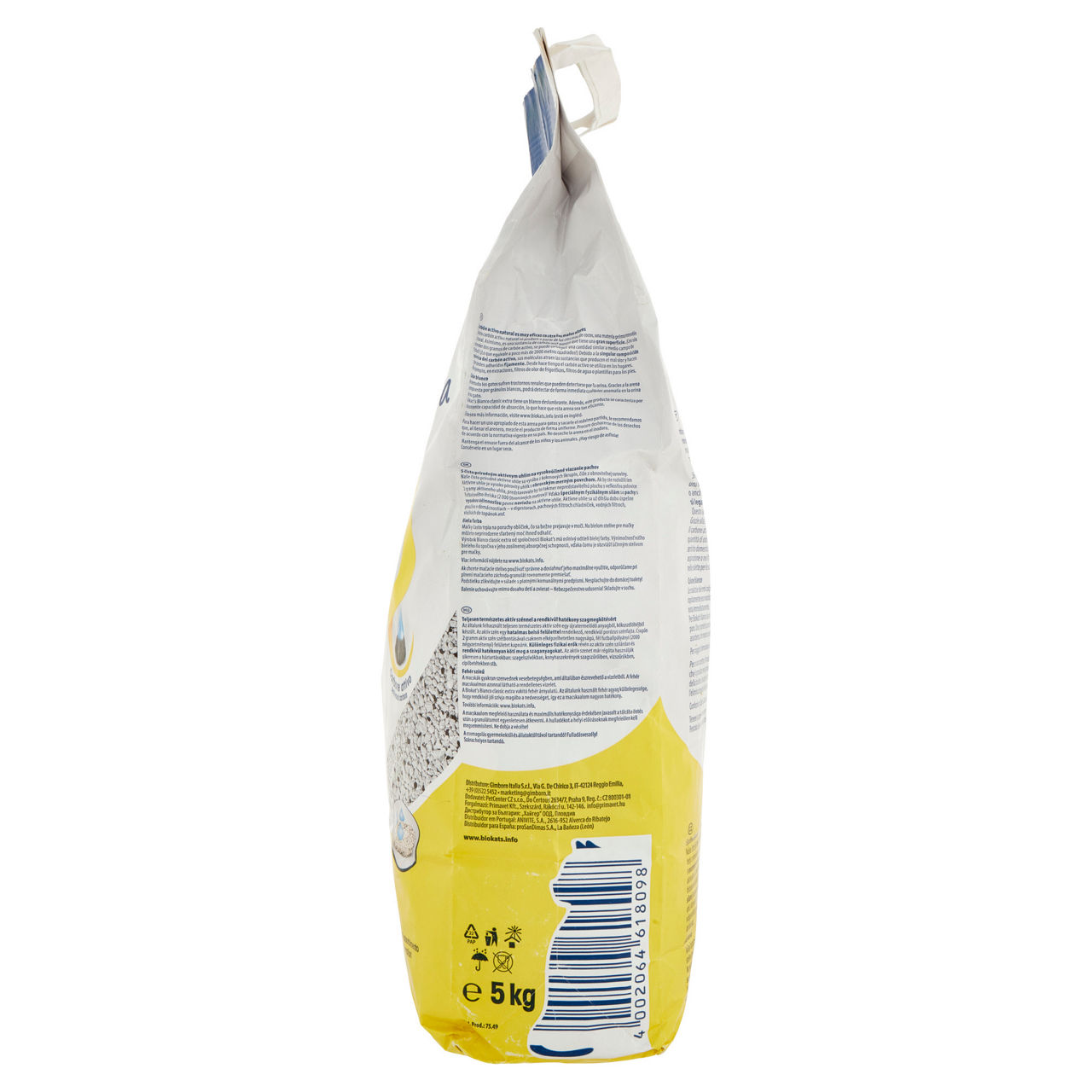 Lettiera di bentonite bianca con carbone attivo 5kg - Immagine 51