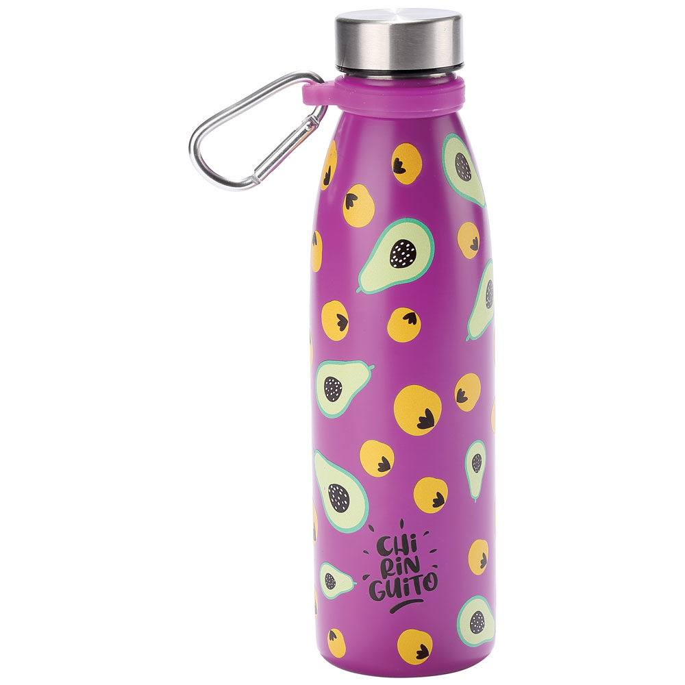 Bottiglia termica in acciaio inox colore viola 500 ml - Immagine 11