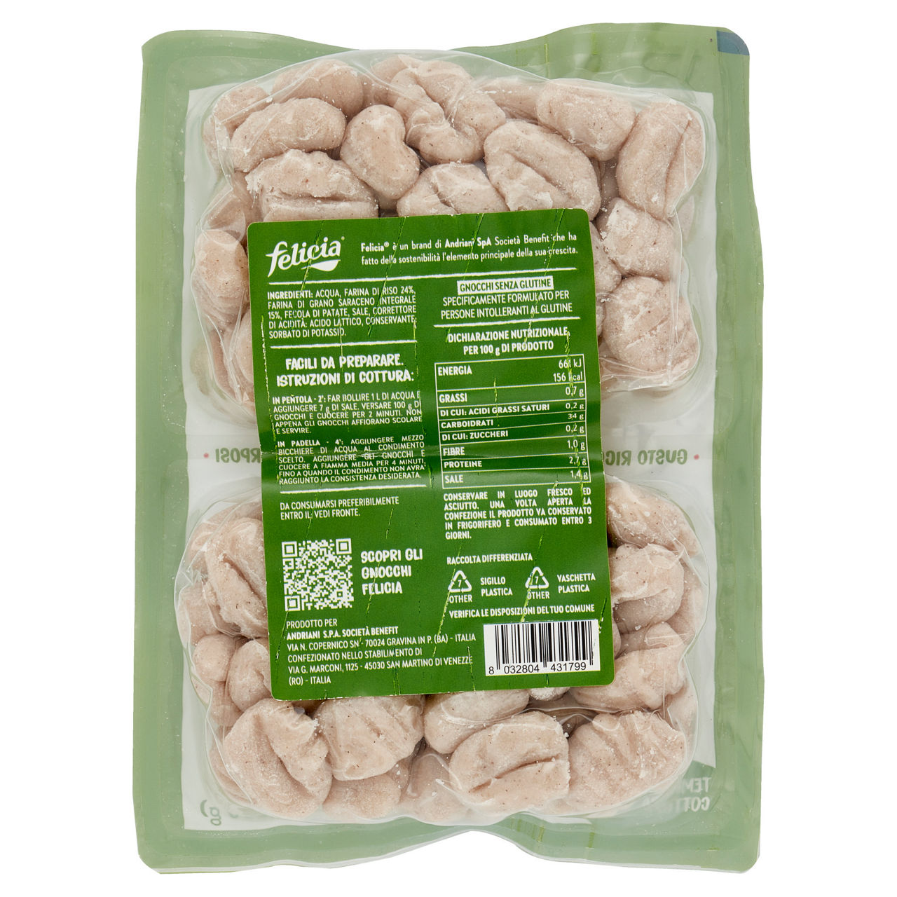 Gnocchi di riso con grano saraceno integrale 400 gr - Immagine 51