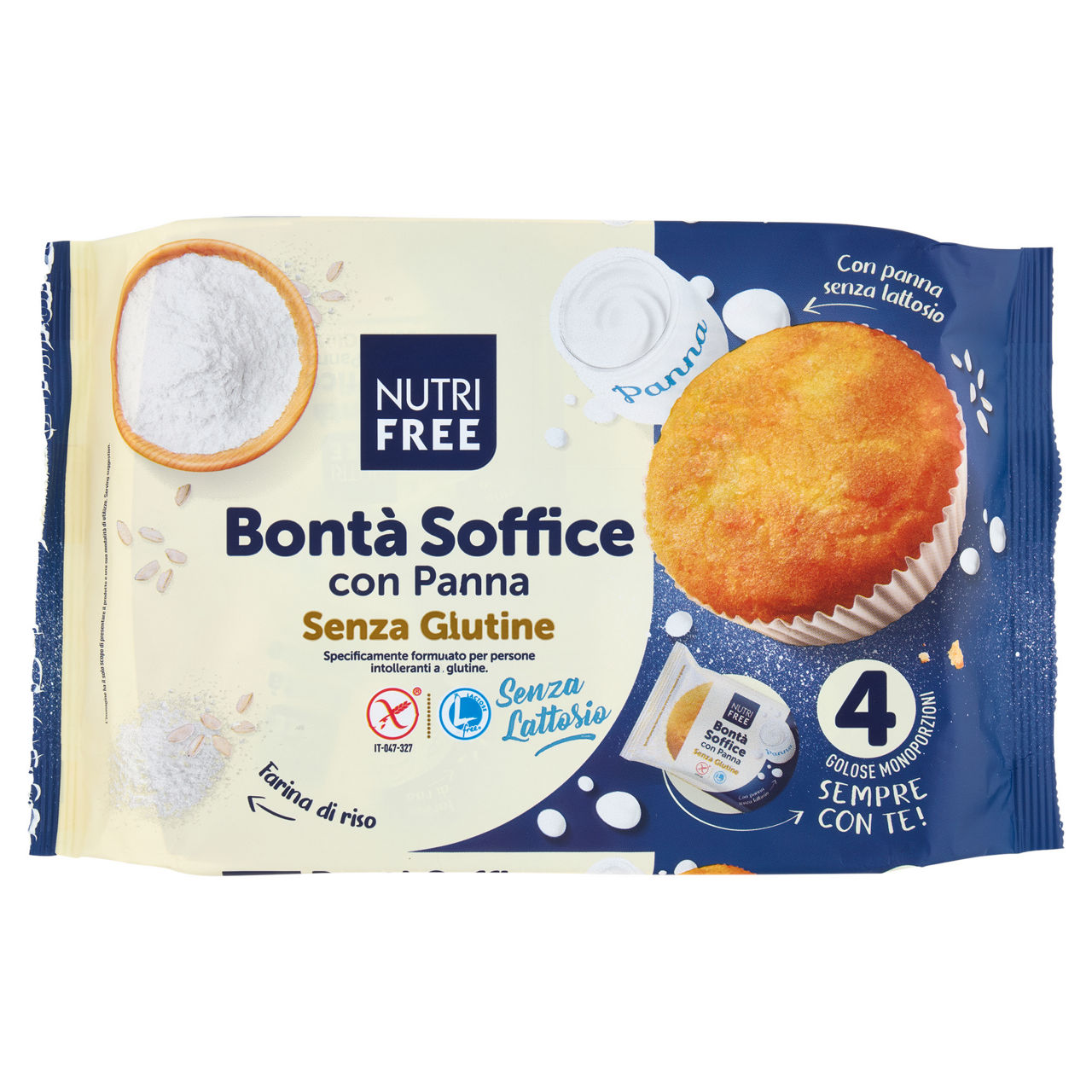 Merendine Bontà Soffice con panna 4 pz x 140 gr - Immagine 01