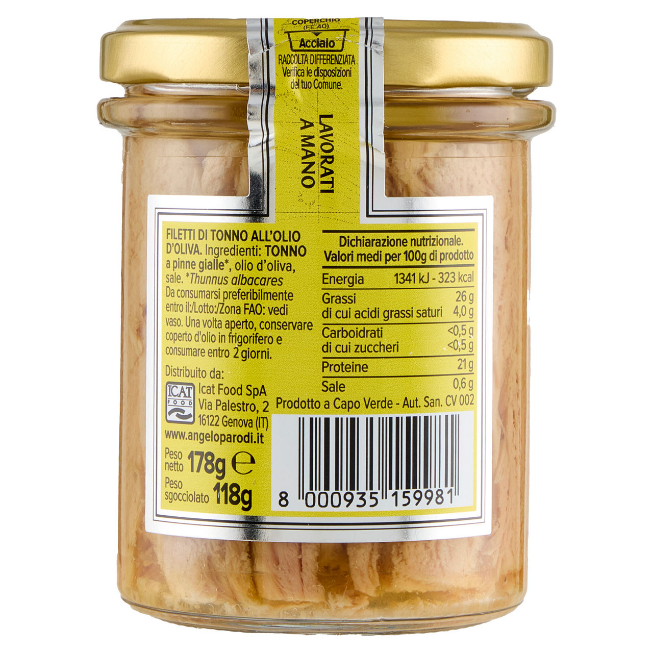 Filetti di tonno in olio di oliva 178 gr - Immagine 41