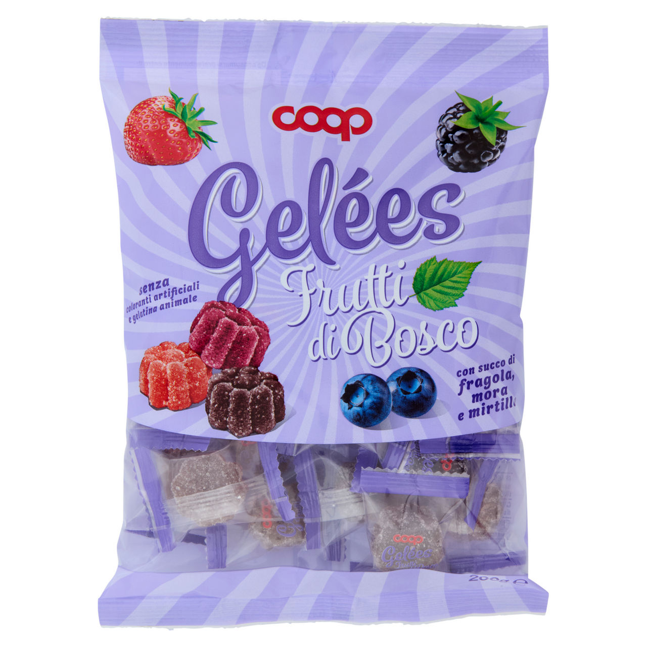 Caramelle gelées ai frutti di bosco 200 gr - Immagine 01