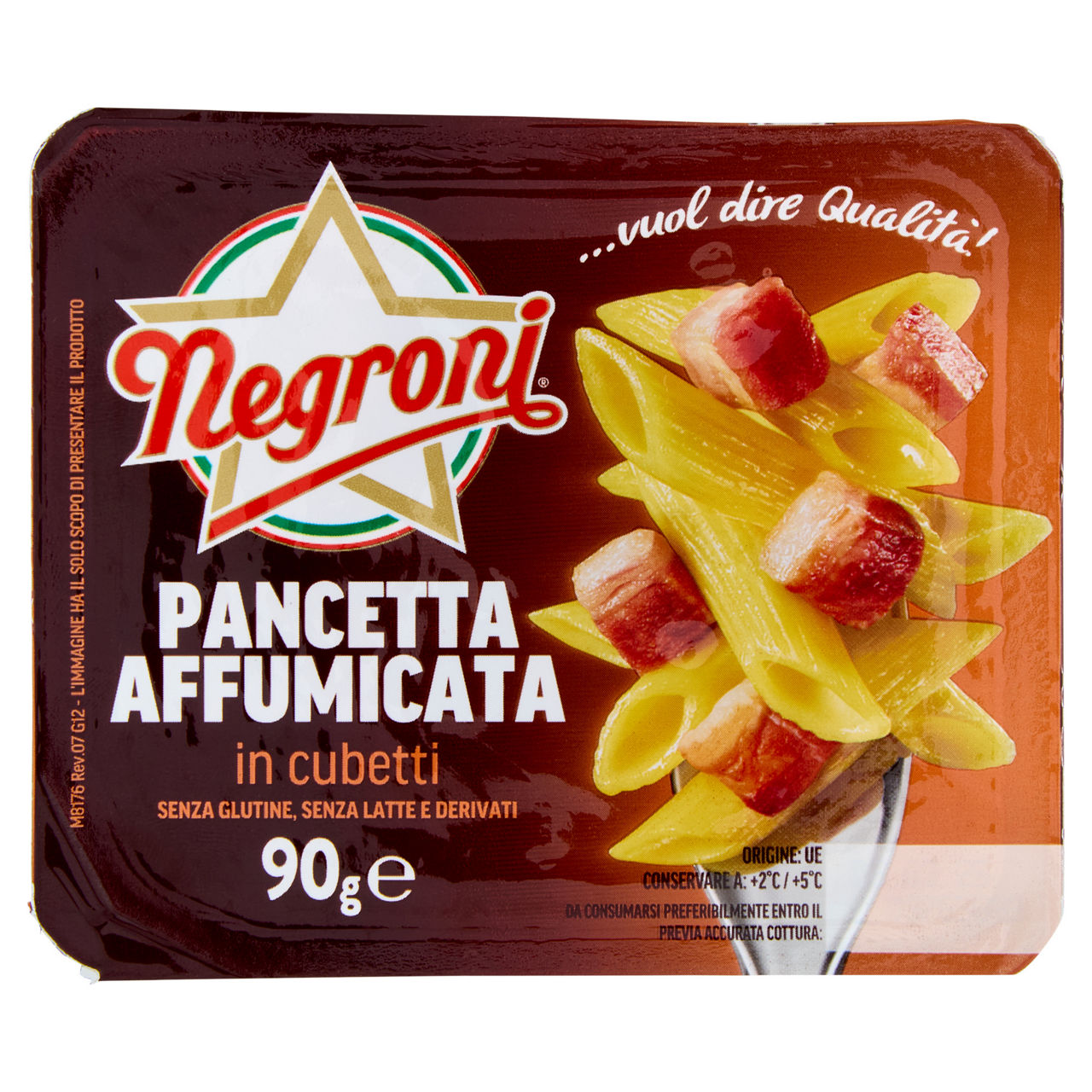 Cubetti di pancetta affumicata 90 gr