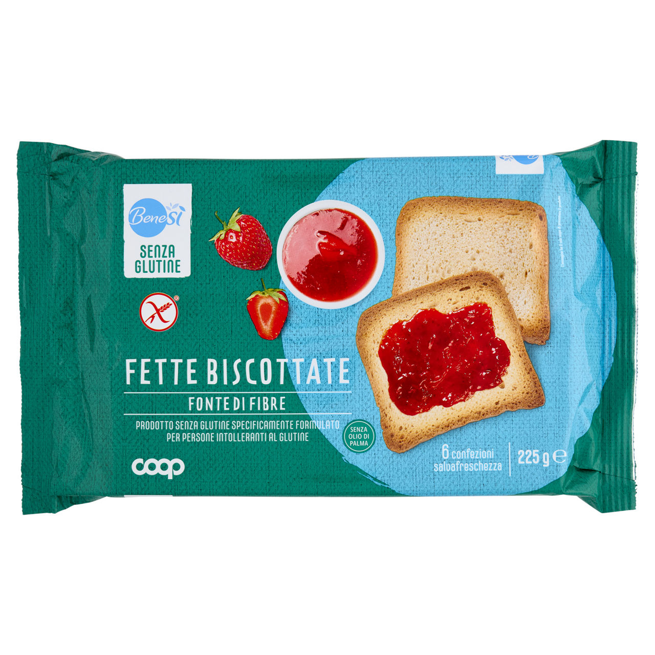 Fette biscottate senza glutine benesì coop g 225