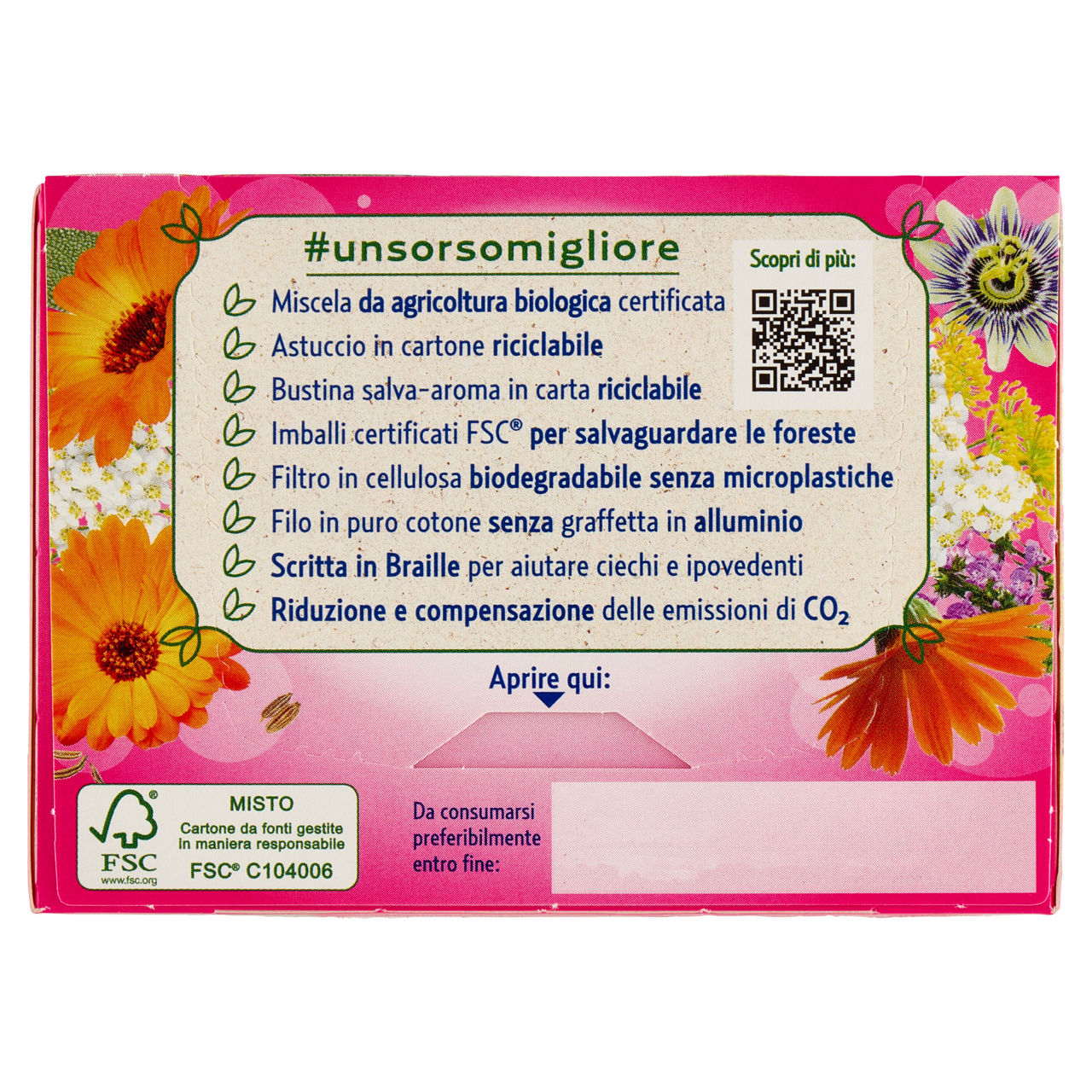 Tisana Ciclo Sereno con calendula e achillea bio 16 filtri - Immagine 31