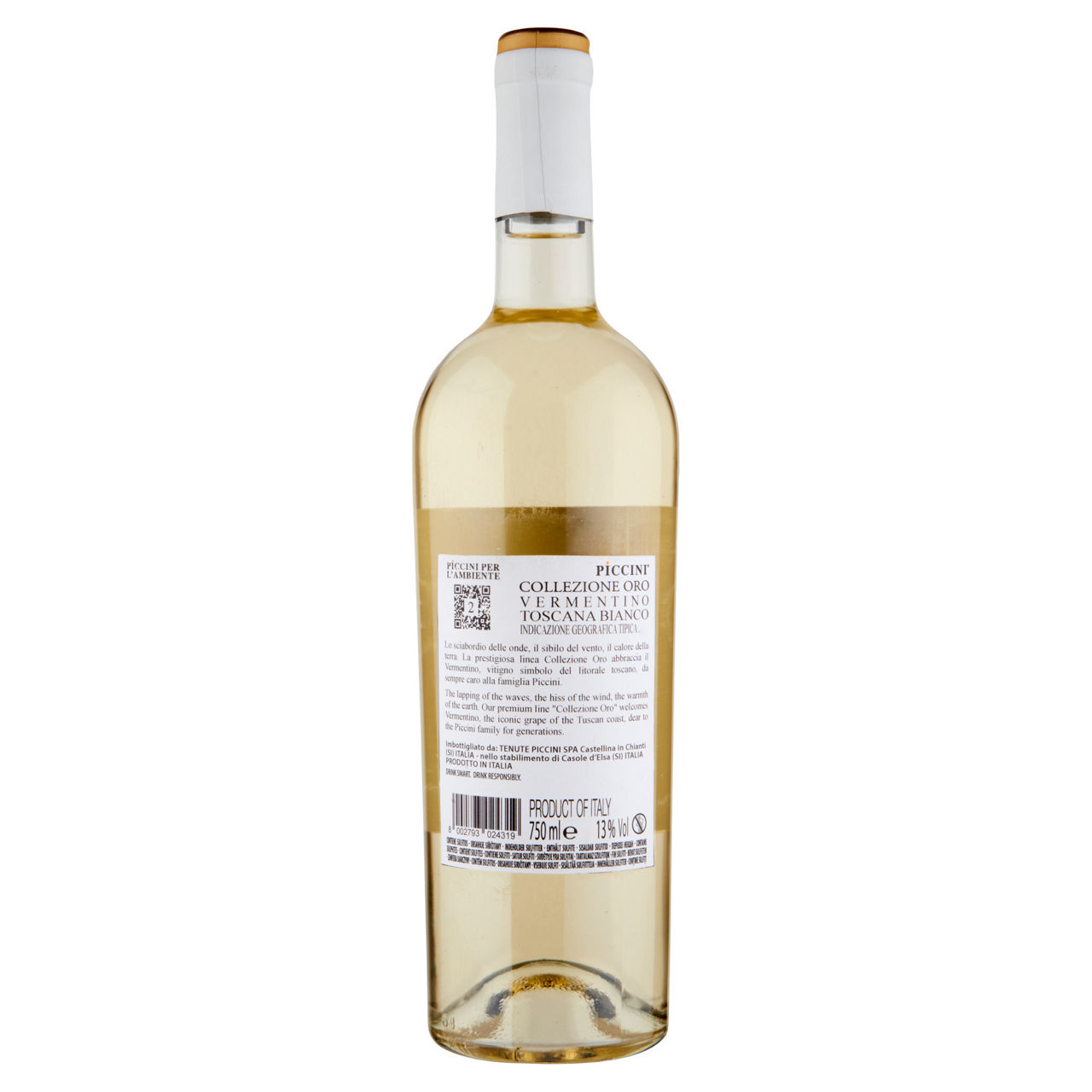 Vino bianco Vermentino Toscana IGT Collezione Oro 750 ml - Immagine 11