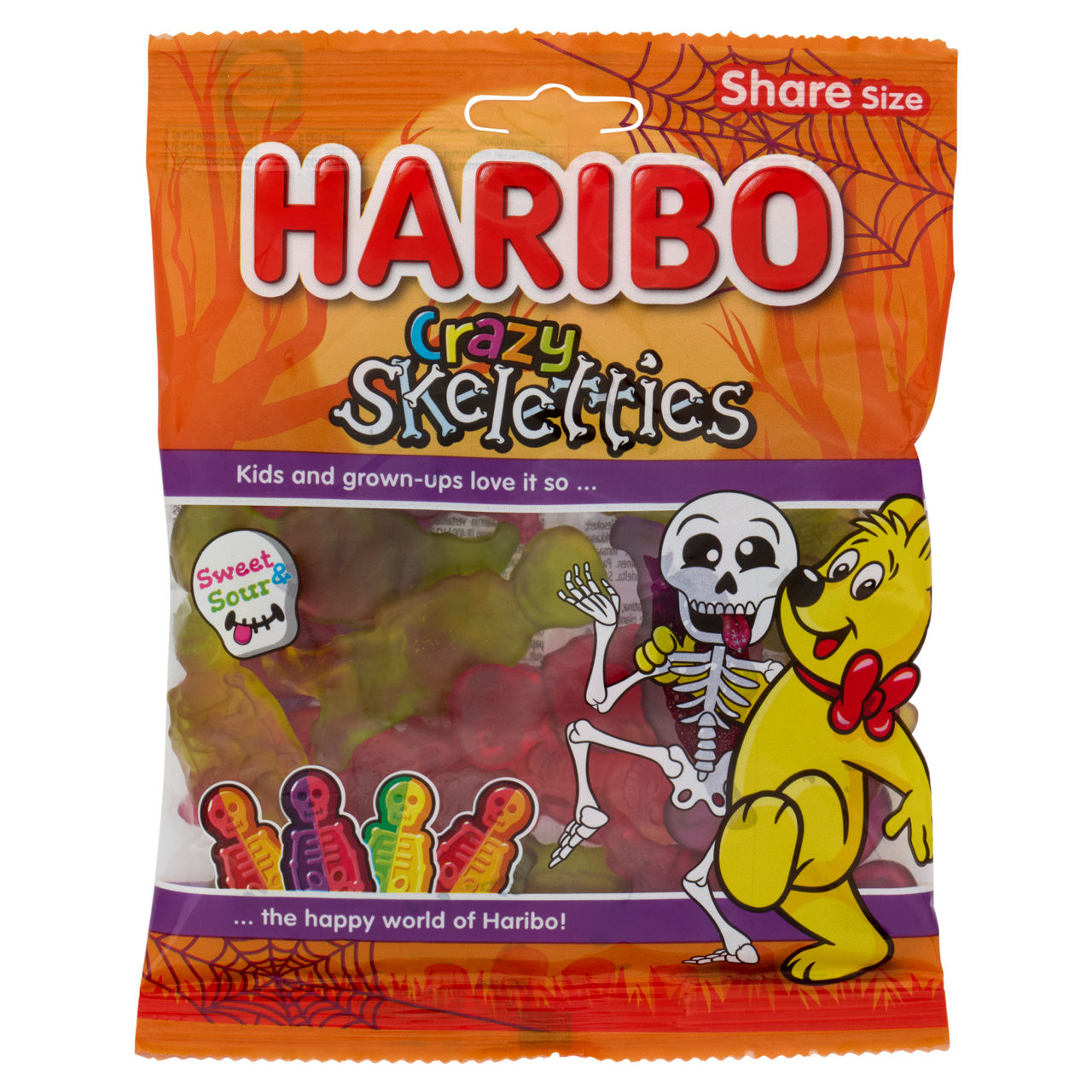 Caramelle gommose scheletri Crazy Skeletties 160 gr
