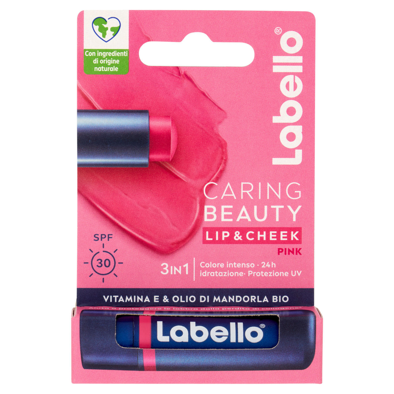 Labello caring beauty pink 4,8gr pz.1 - Immagine 01