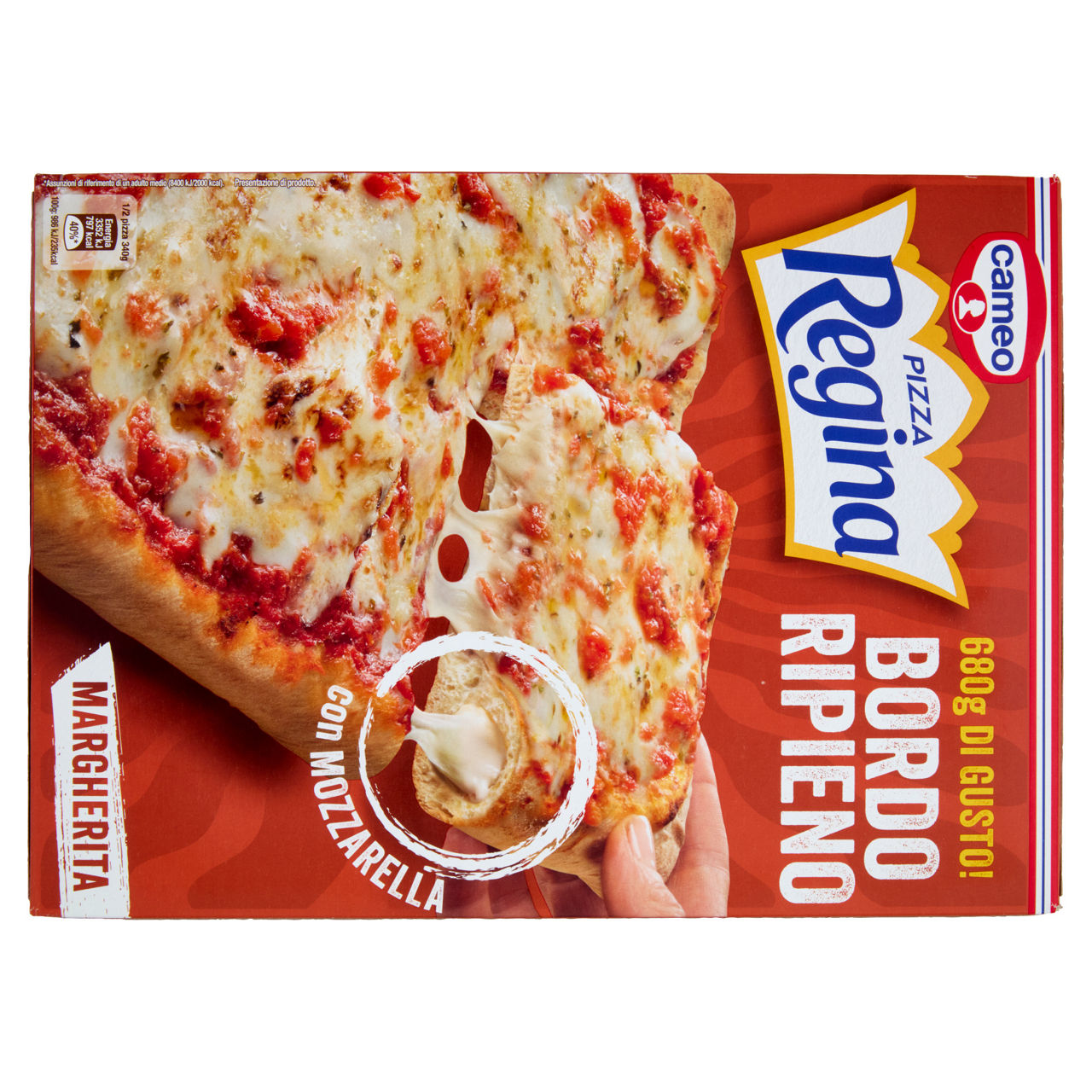 Pizza margherita surgelata con bordo ripieno di mozzarella 680 gr - Immagine 51