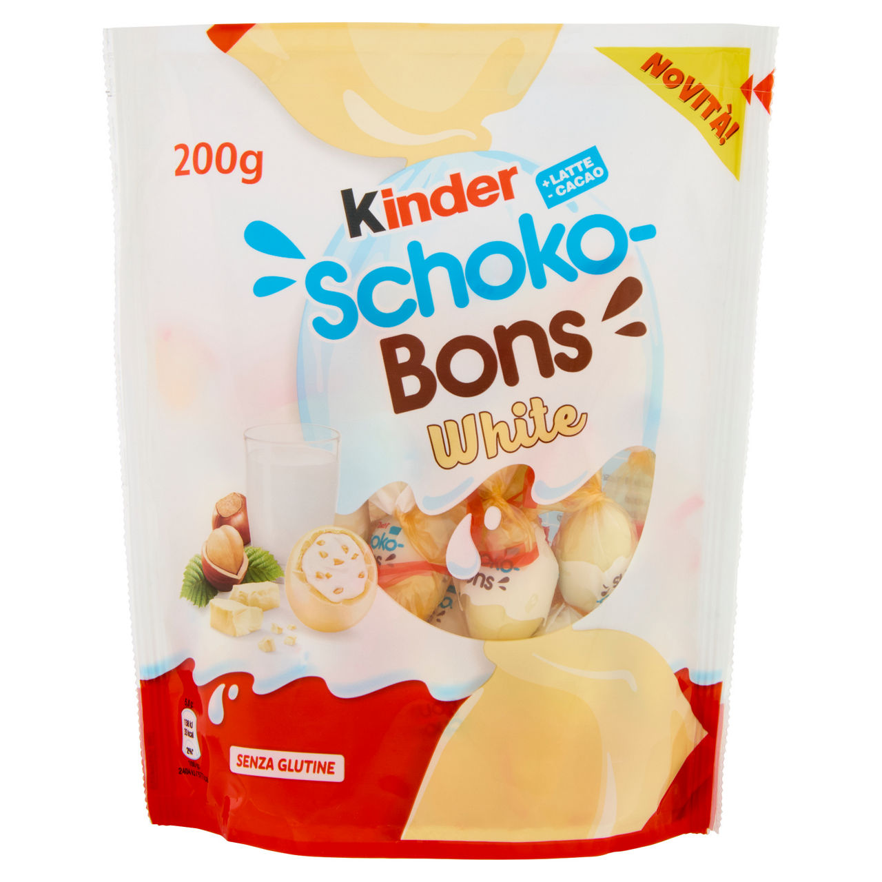 Ovetti con copertura di cioccolato bianco Schokobons 200 gr - Immagine 01