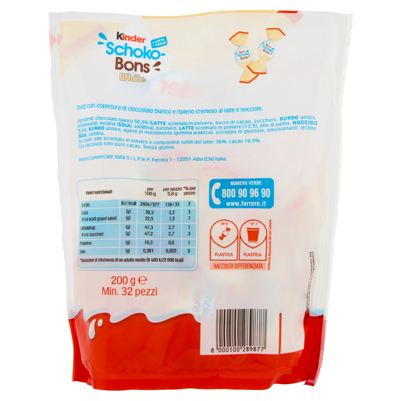 Ovetti con copertura di cioccolato bianco Schokobons 200 gr - Immagine 21