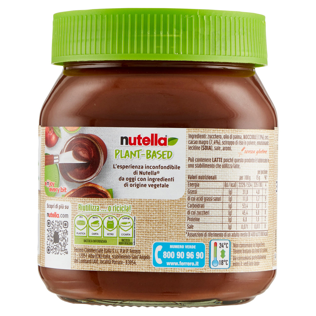 Nutella vegana plant based 350 gr - Immagine 21