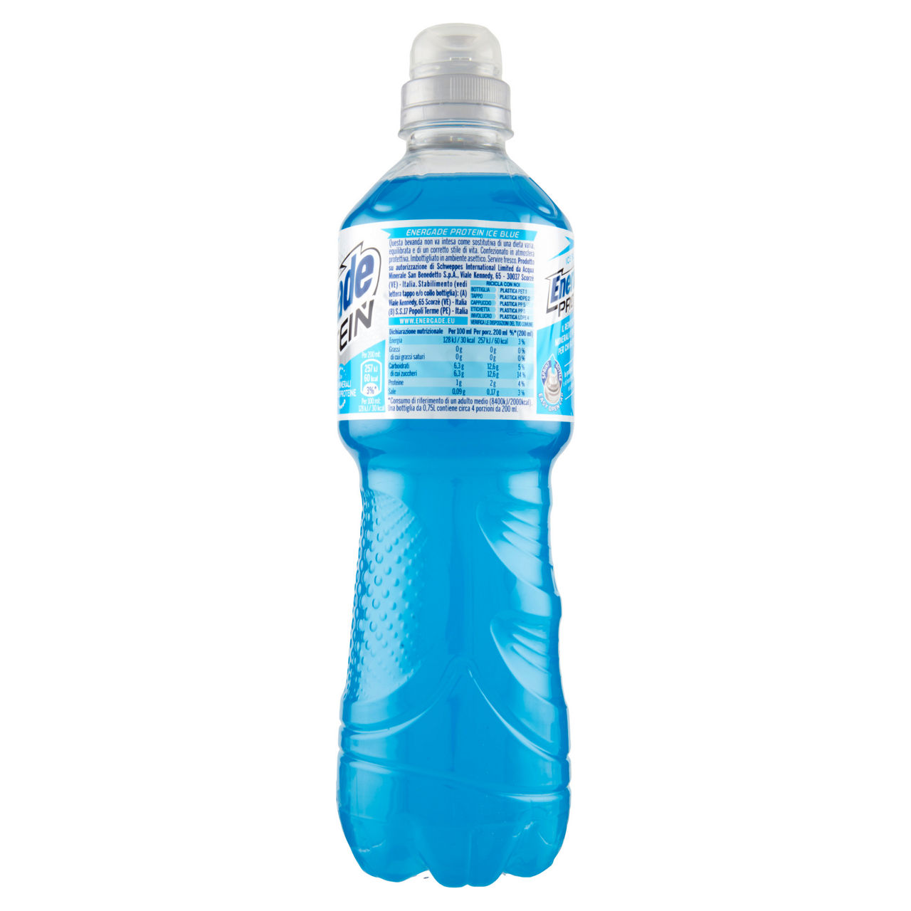 Integratore salino Energade Proteine Ice Blue 750 ml - Immagine 21