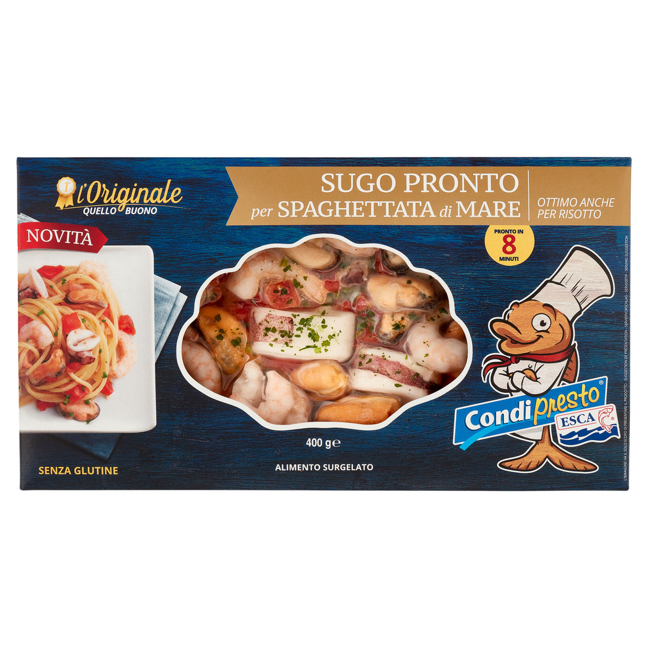 Sugo pronto per spaghettata di mare surgelato 400 gr - Immagine 01